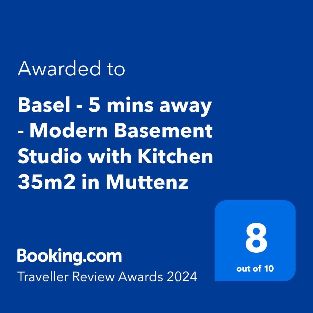 Basel - 5 Mins Away - Modern Basement Studio With Kitchen 35M2 In Muttenz Exterior photo